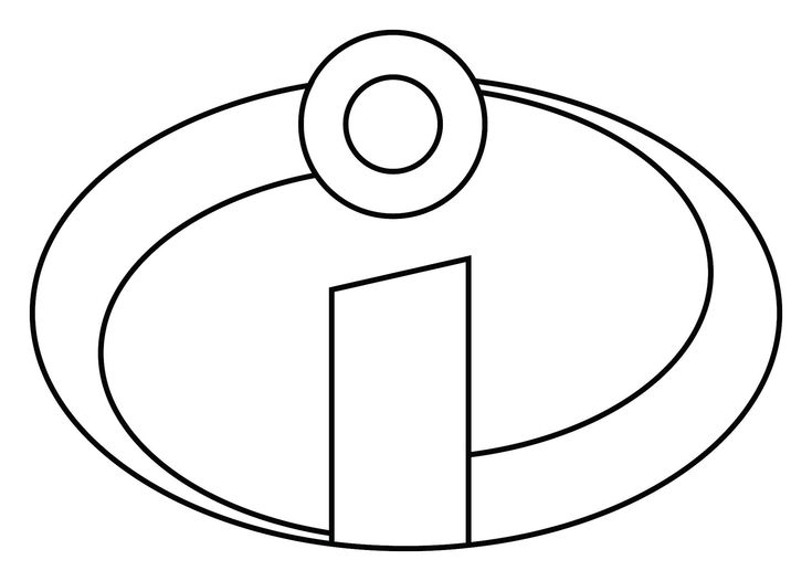 a black and white image of a person standing in front of a circle with the letter p on it