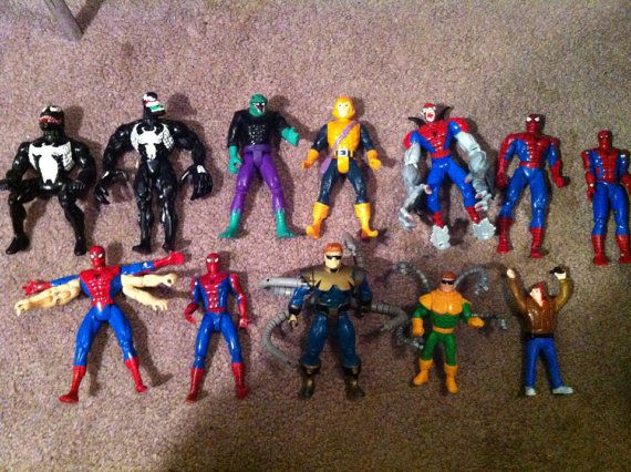 90's Marvel Toy Biz spiderman goblin doc oc venom lizard figure lot |  Spiderman goblin, Spiderman, Marvel toys