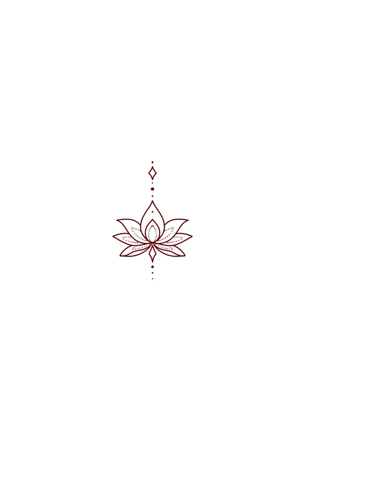 a line drawing of a lotus flower on a white background