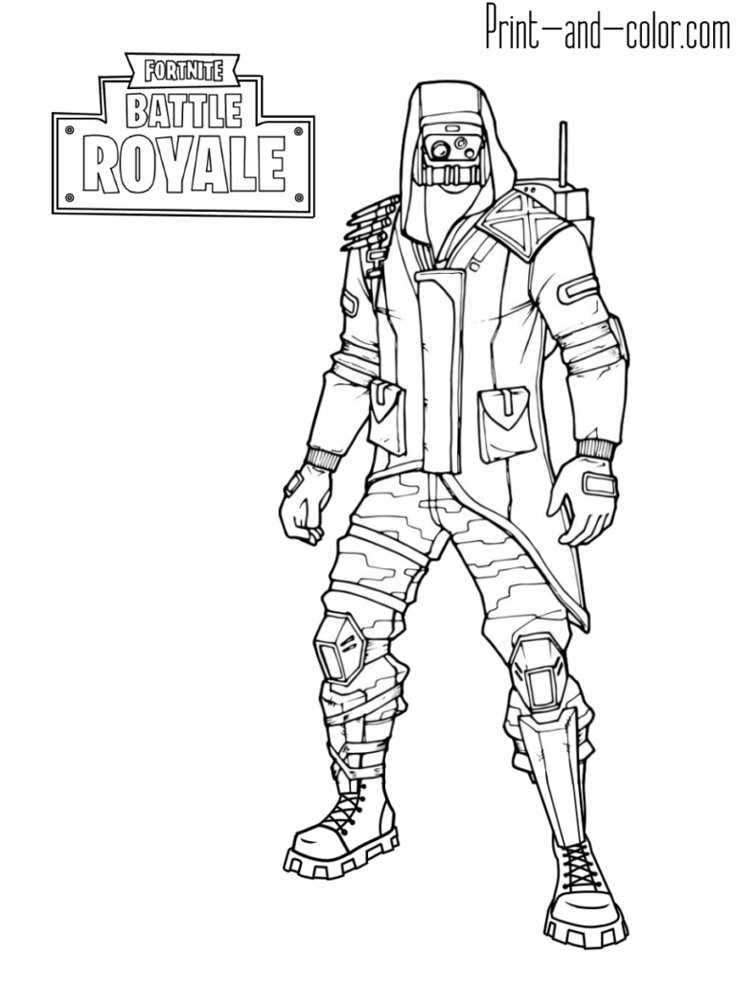 Fortnite battle royale coloring page Archetype skin outfit | Coloring ...