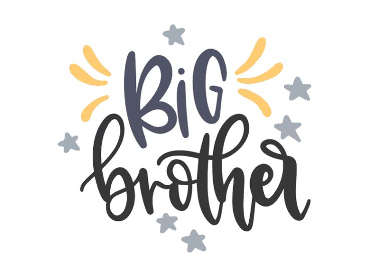 Free big brother svg file for cutting machines, such as silhouette or Cricut. Want to announce the little one getting promoted to big brother? Or maybe just make some cute matching outfits for your little ones? Use this big brother svg to make some awesome DIY projects for your kids. #boy #brother #svg Little Brother Svg, Big Brother Svg, Promoted To Big Brother, Cricut Baby, Big Brother Shirt, Diy Bebe, How To Write Calligraphy, Brother Shirts, Cricut Craft Room