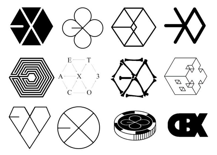 exo logo  Stiker 