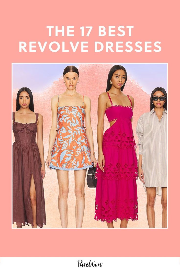 We found some of the best Revolve dresses so you don’t have to scour the whole site to find what you’re looking for, no matter the event. These 17 picks are perfect for spring brunches, summer weddings and beyond. Best Cocktail Dresses, Black Tie Event Dresses, Best Party Dresses, Best Maxi Dresses, Edgy Looks, Best Wedding Guest Dresses, Revolve Dresses, Best Summer Dresses, Summer Wedding Guests