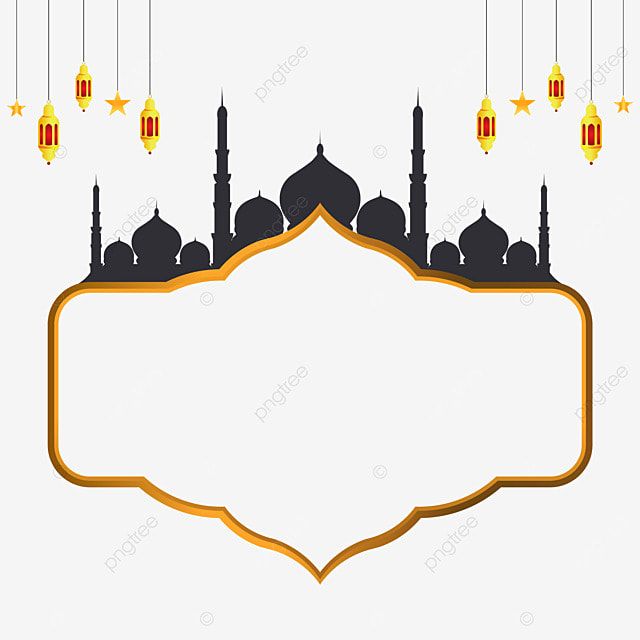 an arabic mosque with lanterns and stars hanging from the ceiling, illustration, background png and psd