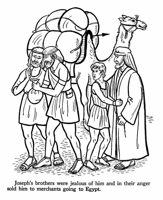 joseph coloring pages | ... coloring page about Joseph, while you tell the story of: Joseph Joseph's Brothers Sell Him Craft, Joseph And His Brothers Coloring Page, Joseph Bible Crafts, Bible Story Coloring Pages, Joseph Bible, Joseph's Brothers, Old Testament Bible, Sunday School Coloring Pages, Josephs Coat