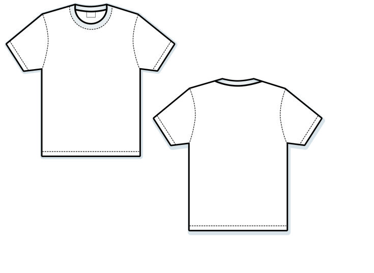 Blank white t-shirt from cliparts.co Clothes Template, Vector Clothes, Shirt Design Template, Clothing Templates, Estimate Template, Tshirt Template, T Shirt Design Template, Pin Crafts, Blank T Shirt