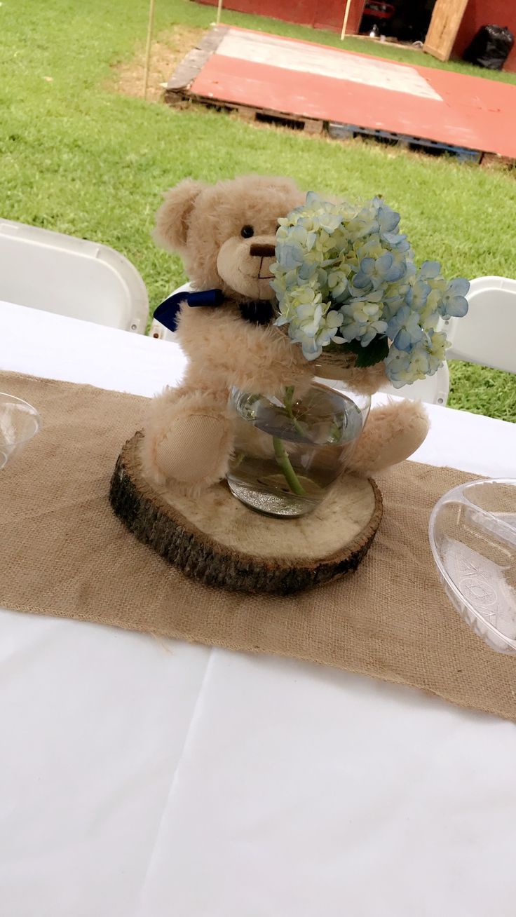 Teddy bear baby showers theme | Baby bear baby shower, Bear baby shower ...