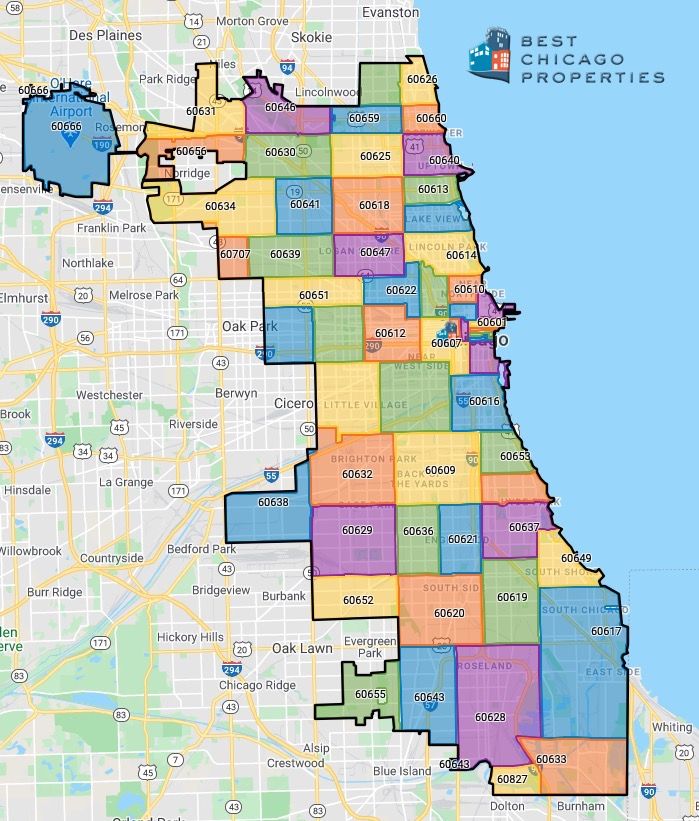 Chicago Area Code Map - World Map