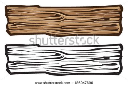 two wood planks, one is brown and the other is white