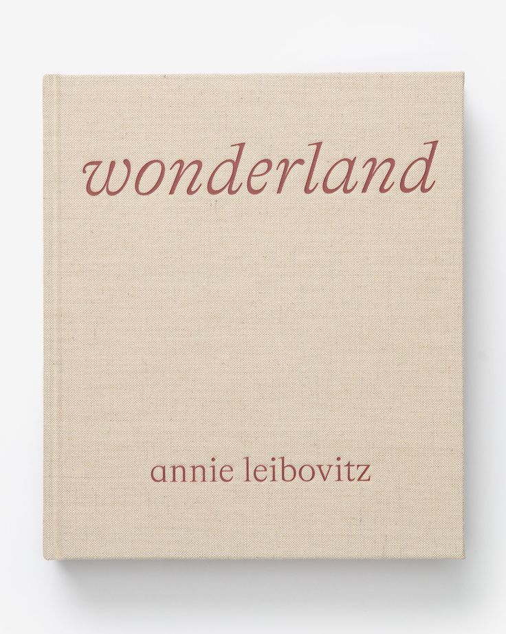 a book with the title wonderland written in red ink on it's front cover