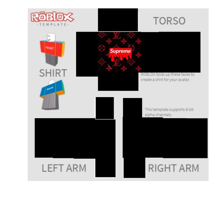 Supreme Roblox Shirt Template