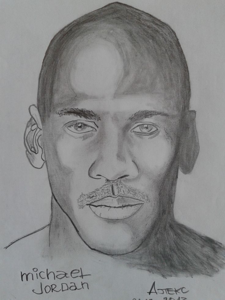 a pencil drawing of michael jordan as seen in the new york mets baseball team's sketchbook