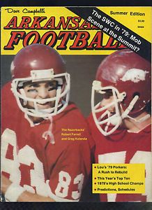 the front cover of sports illustrated magazine, with two football players in red uniforms and helmets