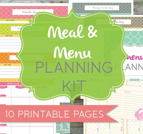 This item is unavailable | Etsy | Meal plan kit, Weekly menu planning ...