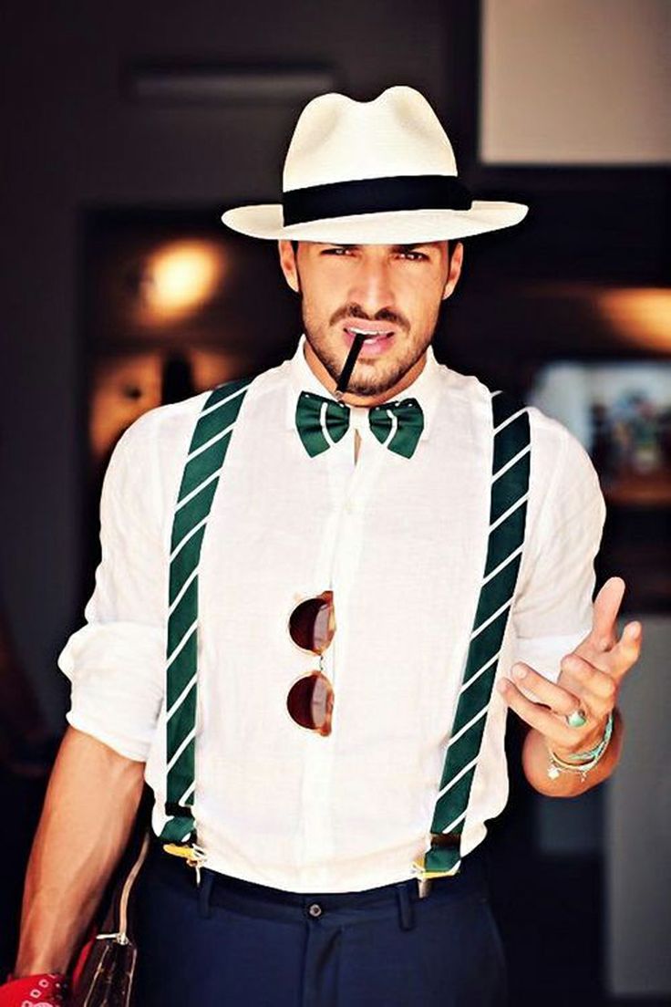 Menswear Candy http://lunarcandy.com Fedora Outfit, Dandy Look, Gentleman Mode, Derby Outfits, Festival Chic, Bowtie And Suspenders, Suspenders Men, Gatsby Party, Dressup Party