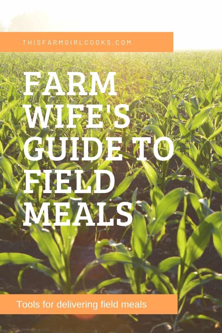 a field full of green plants with the words farm wife's guide to field meals