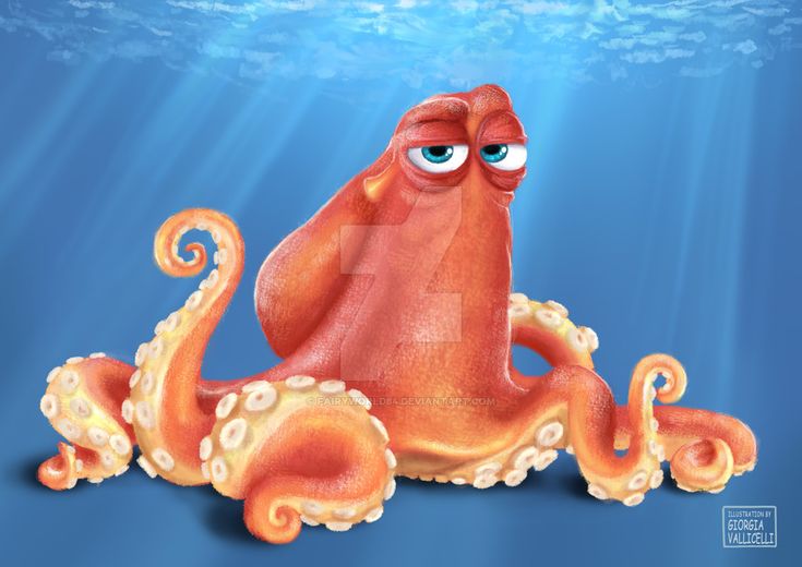 an octopus is sitting under the water and looking at something with eyes wide open in front of him