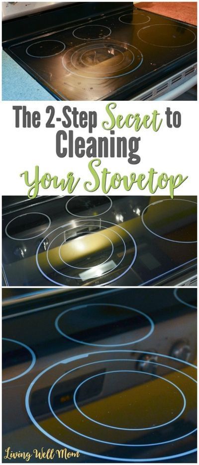 the two step secret to cleaning your stovetop