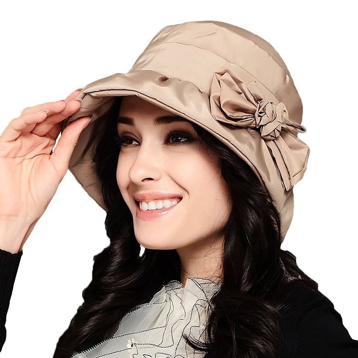 Women's Waterproof Windproof Bucket Hat - Beige - C1126NODMXP - Hats & Caps, Women's Hats & Caps, Bucket Hats  #fashionwomen #womenhats #womencaps #outfits #Bucket Hats Hats Classy, Hats For Short Hair, Woman Hats, Hats For Summer, Fabric Hats, Hats Fedora, Bohemian Woman, Women's Caps, Hats Western