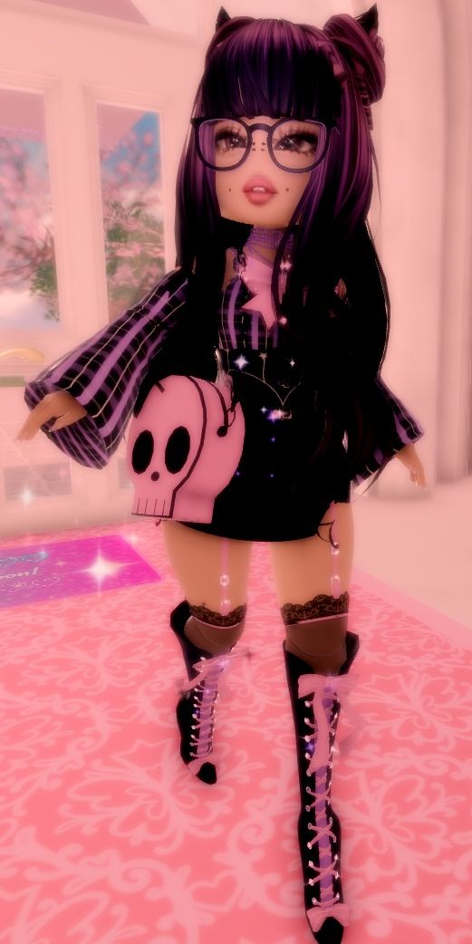 Updated Simple Kuromi Outfit in 2024 | Aesthetic roblox royale high ...