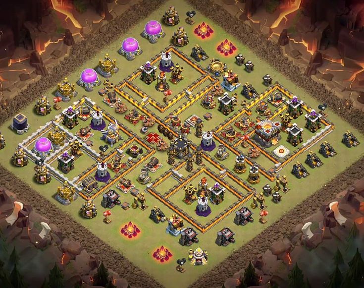 an image of a clash base for the game