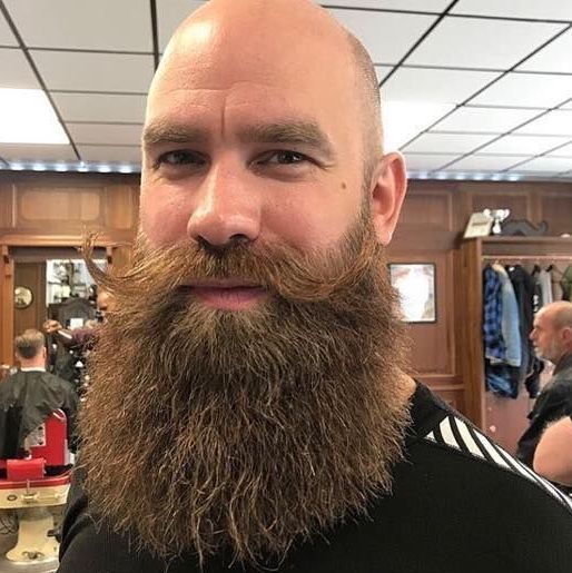 Perfect combo ! Bald Men With Beards, Bald With Beard, Red Beard, Great ...