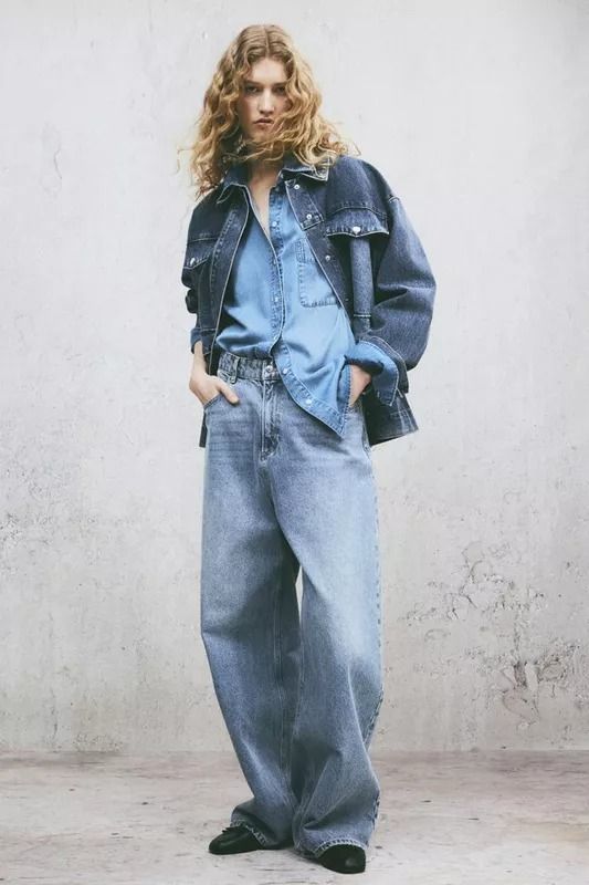 Denim Shirts | SheerLuxe Denim Jeans Outfit Ideas, Summer Denim Outfits, The Round Up, Kemeja Denim, Tomboy Shirts, Denim Photoshoot, Denim Outfit Men, Denim On Denim Looks, Denim Jeans Outfit