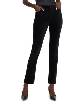 Nic+Zoe Velvet Stretch Straight Leg Pants Black Velvet Pants, Velvet Pants, Charcoal Color, Straight Leg Pants, Black Onyx, Buy Online, Black Pants, Straight Leg, Velvet