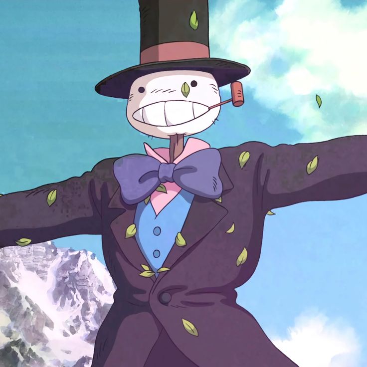 an animated image of a man in a suit and top hat with his arms outstretched