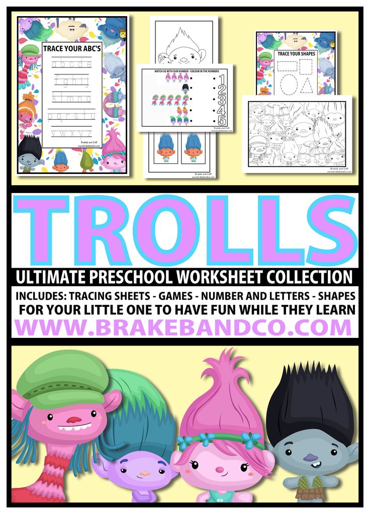 the ultimate printable worksheet collection for kids to learn how to draw trolls