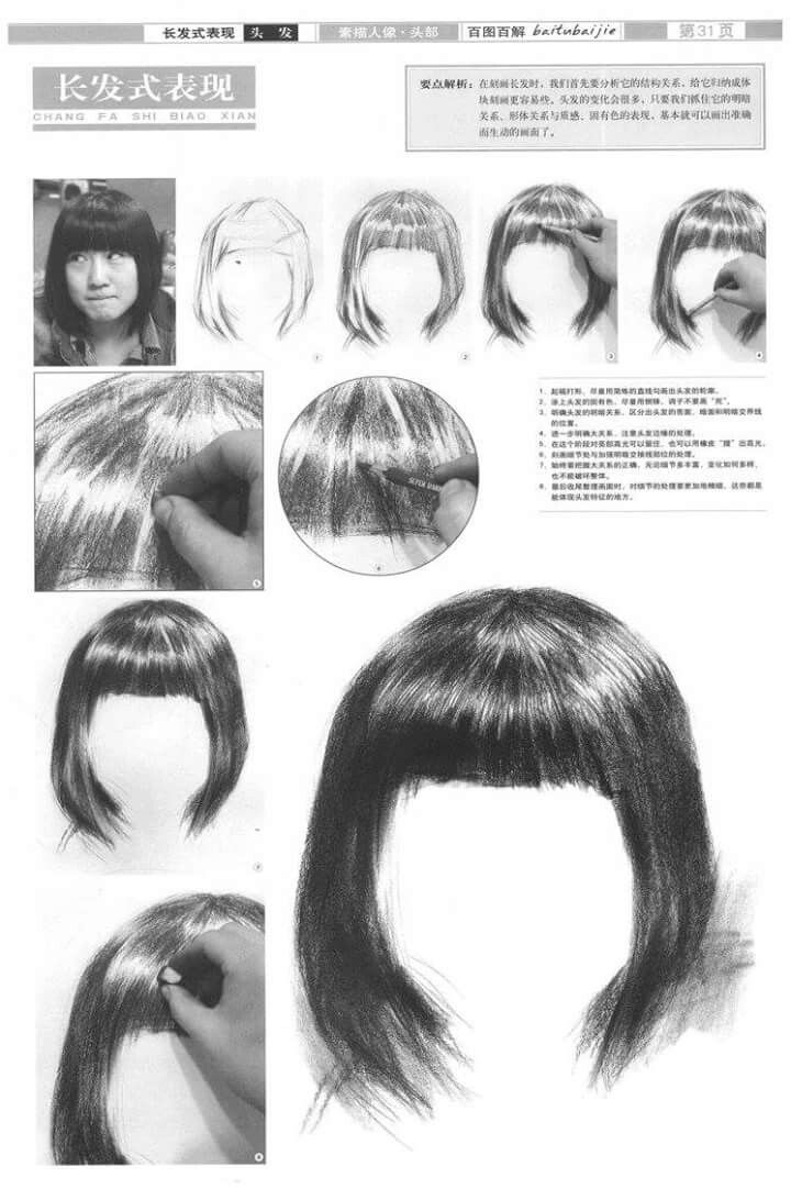 an instruction manual for how to cut and style short hair with bangs on the sides