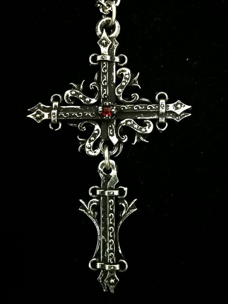 This Gothic Cross necklace is an handmade pewter sculpture orned with a gemstone of your choice :) This Gothic Cross Pendant is sold with a stainless steel chain This Gothic Cross is a pendant of 7.5cm  This Gothic Cross Necklace is a pewter sculpture of my own creation, i create and work the metal by myself at home. The material used is the finest and highest grade hypoallergenic pewter alloy of 98%tin Wholesale is available for stores, if you are interested please contact me about that :) Than Gothic Crucifix Cross Necklace As Gift, Gothic Crucifix Cross Necklace For Gift, Gothic Cross Jewelry As Gift, Gothic Cross Jewelry Gift, Gothic Cross Jewelry For Gifts, Gothic Nickel-free Cross Jewelry, Gothic Metal Cross Pendant Jewelry, Gothic Engraved Cross Necklace, Gothic Metal Cross Jewelry