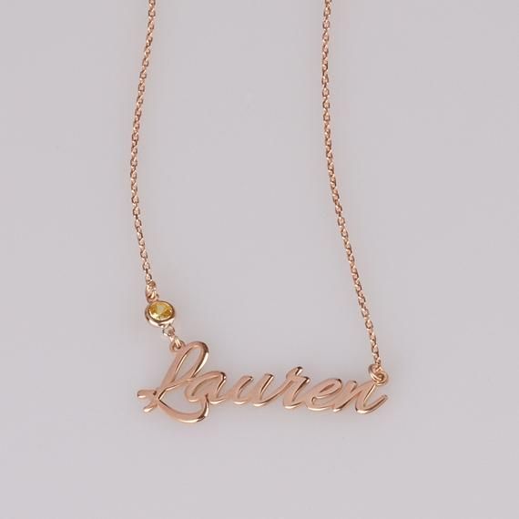 Personalized Name Necklace - Silver - Gold - Rose Gold - Gift for Her - Gift for Woman - Name Jewelry - 925 Sterling- Your jewelry will arrive in a special gift box. Ready for gift-giving- Please make a note if you would like to leave a gift message along with your order♥♥♥ Sweet and charming, our large letter necklace is classic in style and bold in design. Include your initial to make your own statement, perfect for every outfit ♥♥♥💝 CHAIN LENGTHS 💝- 12 inches,- 13 inches- 14 inches- 15 inch Gold Name Necklace For Birthday, Elegant Engraved Birthstone Necklace For Birthday, Elegant Gold Birthstone Necklace For Personalized Gift, Adjustable Nameplate Necklace For Birthday Gift, Adjustable Rose Gold Name Necklace With Custom Name, Personalized Gold Name Necklace For Birthday, Gold Name Necklace For Birthday Gift, Mother's Day Birthstone Necklace With Name For Birthday Gift, Personalized Nameplate Jewelry For Birthdays