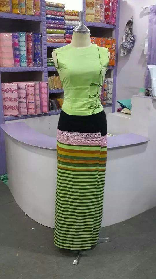 Shan dress Shan Dress, Myanmar Clothes, Myanmar Traditional Dress, Myanmar Traditional, Myanmar Dress, Traditional Dress, Traditional Dresses, Myanmar, Lace Skirt