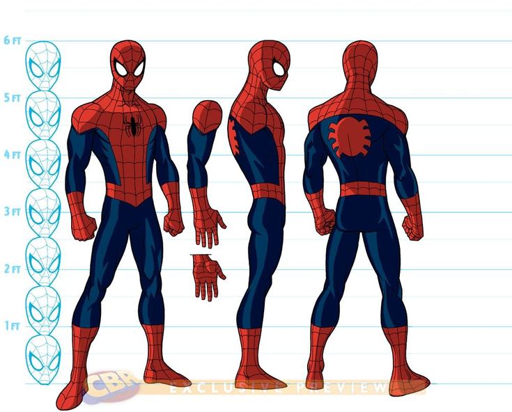 the amazing spider - man character sheet from disney's animated movie, peter parker