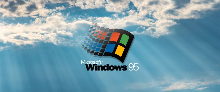 the logo for microsoft windows is shown in front of blue sky with clouds and sunbeams