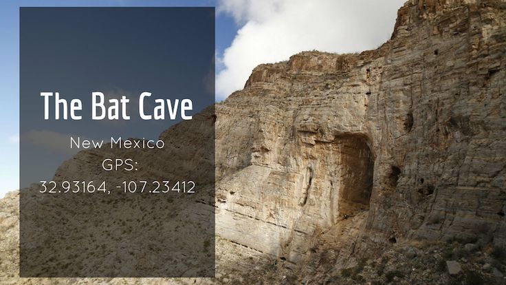 the bat cave in new mexico gps is located at the bottom of a steep cliff