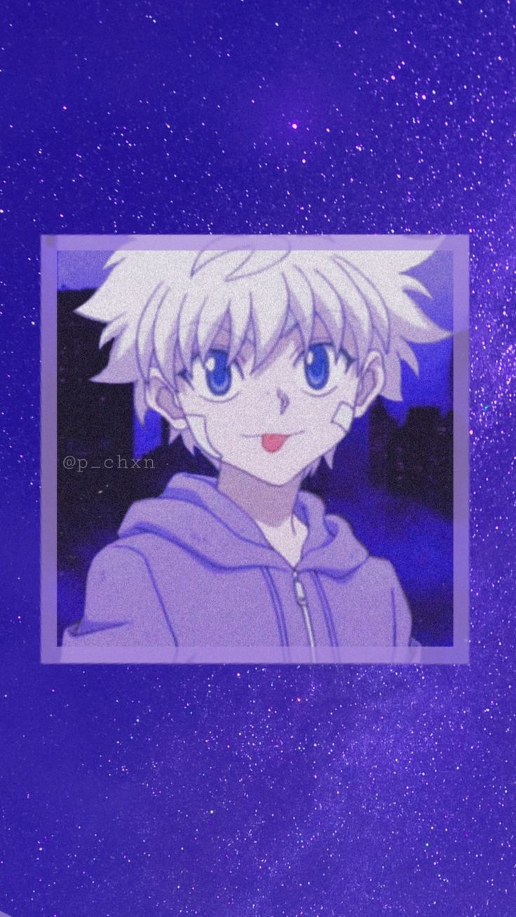 Killua In 22 Blue Anime Purple Aesthetic Background Anime Wallpaper