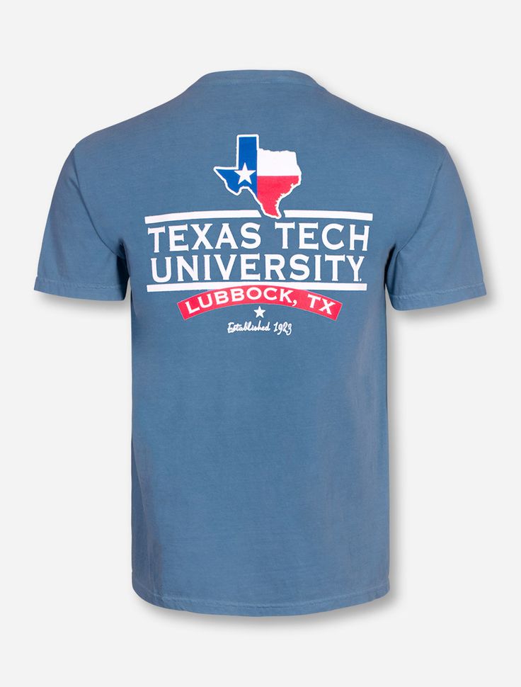 Texas Tech University State Bar T-Shirt - Red Raiders Red Raider, Texas State Flag, Shirt Inspiration, Texas Tech University, Gaming Tech, College T Shirts, Red Raiders, Tech Gear, Texas Tech