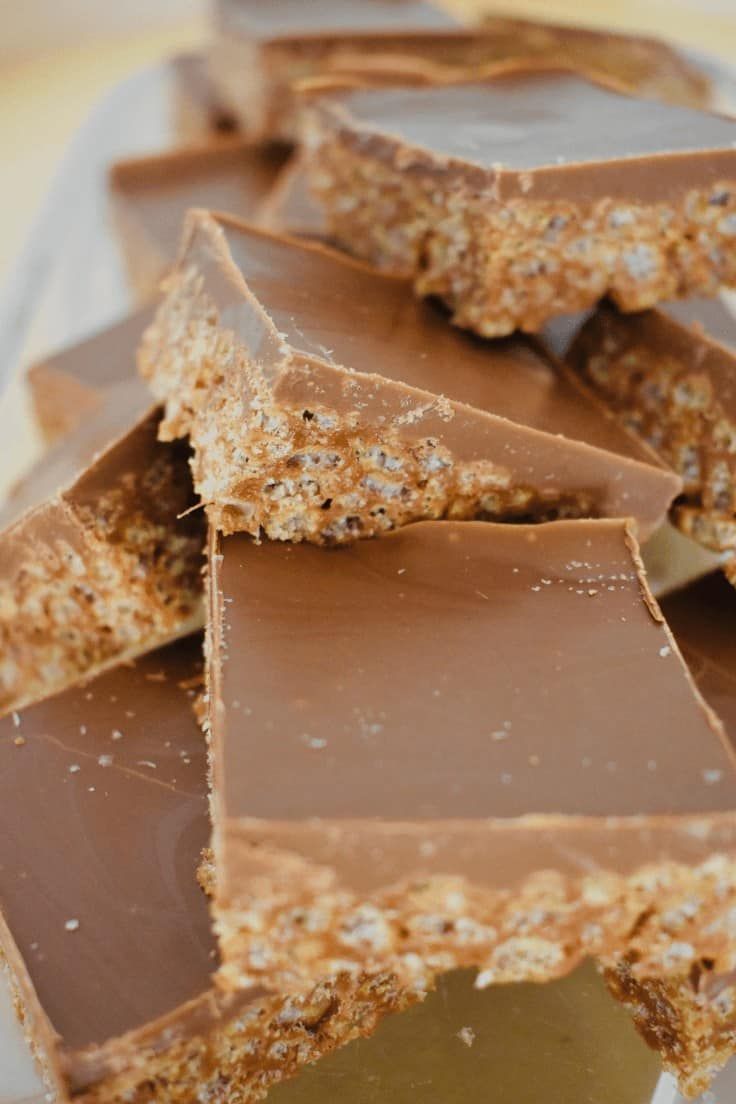 chocolate bars stacked on top of each other