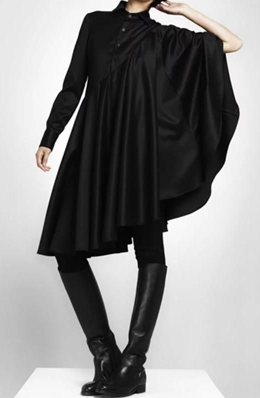 Bat Sleeve Loose Fit Cape-Style Blouse Shirt Asymmetrical pleated Skir – Ofelya Boutique Lagenlook Asymmetrical Dress For Fall, Asymmetrical Workwear Dresses For Fall, Asymmetrical Fall Workwear Dresses, Evening Pleated Dress With Asymmetrical Skirt, Asymmetrical Fall Office Dresses, Fall Asymmetrical Dress For Work, Asymmetrical Office Dresses For Fall, Elegant Asymmetrical Dress With Asymmetrical Hem For Fall, Elegant Asymmetrical Hem Dress For Fall