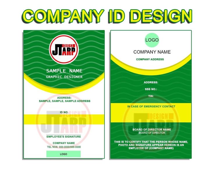 a green and yellow business card with the name j & r logo on it,