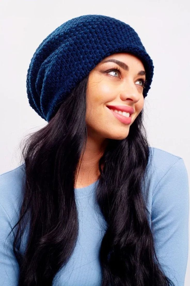 If you want a loose-fitting lightweight and super comfortable cotton-lined slouchy beanie - this hat is right for you. One size fits of all. Slouchy style, it is baggy, loose, and more flexible than a usual regular knit hat. The cap is lined with cotton fabric with acrylic fabric outside. This Big Dreadlocks, Braids Big, Bad Hair Day Hat, Dreadlocks Braids, Hats For Big Heads, Summer Beanie, Slouchy Hats, Slouchy Style, Chemo Hat