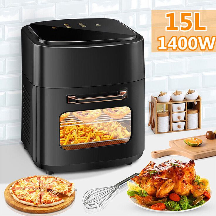 6in1 Air Deep Frying BBQ Food Crips Air Fryer Oven Pizza Broil Roast ...