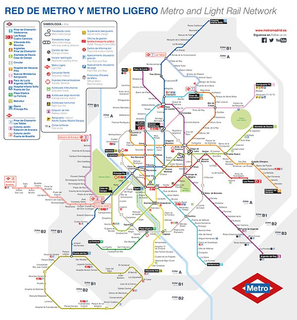 A Map for Metro de Madrid on Behance | Plano metro, Plano metro madrid ...