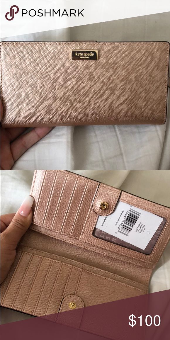 Kate spade wallet! Rose Gold It has never been used and still has the tag in it. kate spade Bags Wallets Kate Spade Rectangular Wallets Perfect For Gift, Kate Spade Chic Wallet, Kate Spade Pink Leather Wallet, Katespade Wallet, Katespade Card Holder, Kate Spade Wallet, Kate Spade Bags, Kate Spade Bag, Wallets