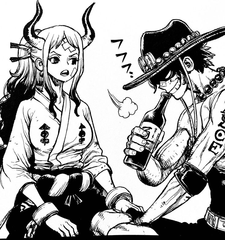 two anime characters sitting next to each other, one holding a bottle and the other looking at