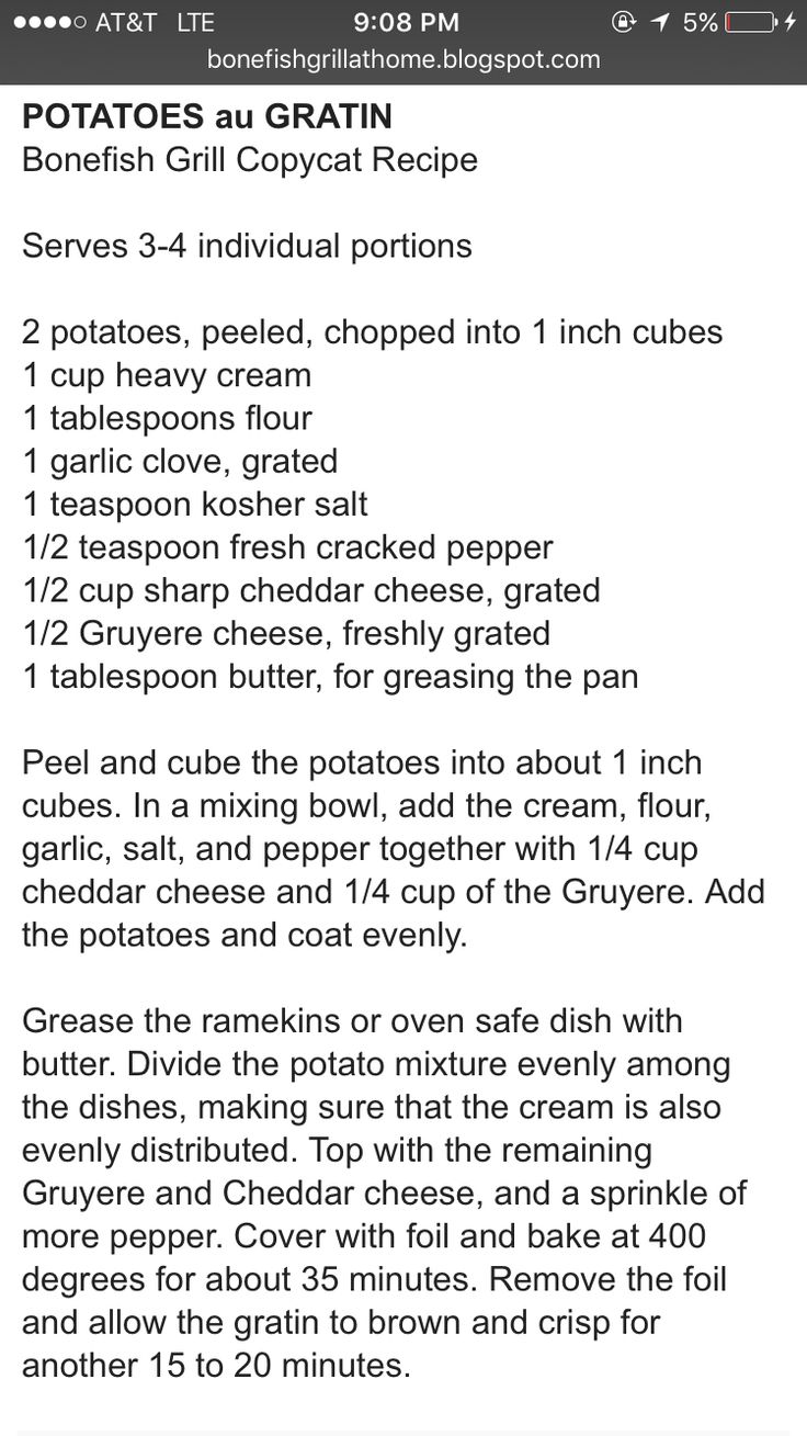 the recipe for potato soup is shown in this screenshoter's phone screen