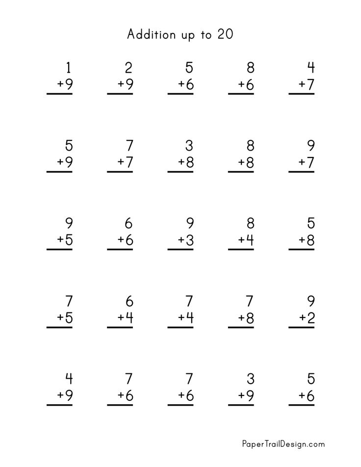 Addition Worksheets - Paper Trail Design | Multiplication worksheets ...