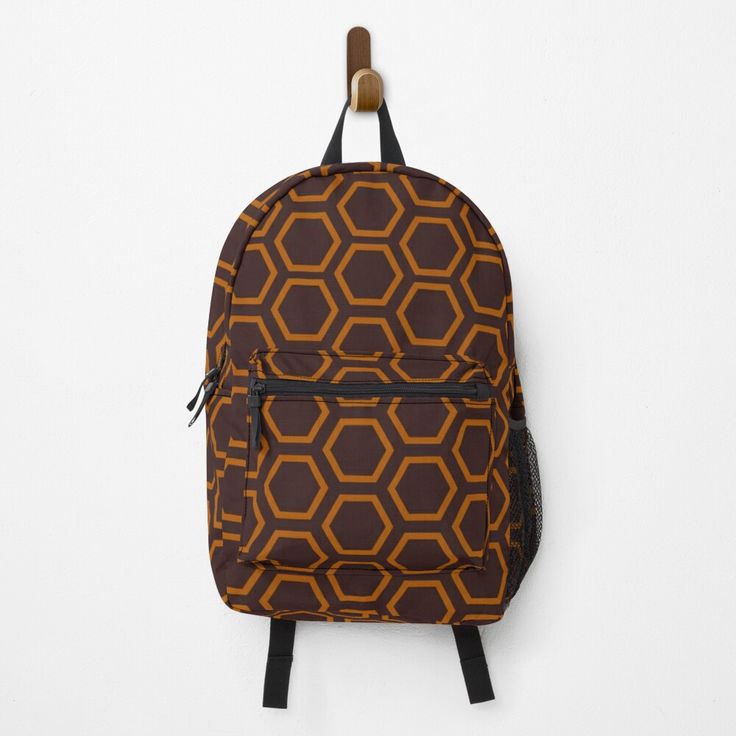 Hexagon pattern Backpack by Dr. Design | Hexagon pattern, Patterned ...